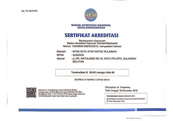 mts satu atap
